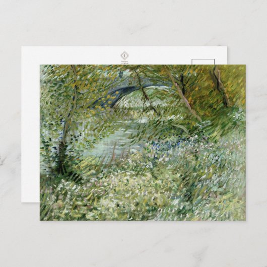 Vincent van Gogh River Bank Briefkaart | mooi (Voorkant / Achterkant)