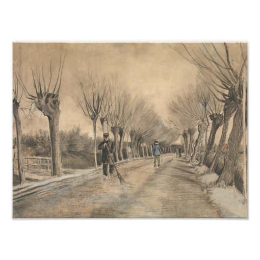 Vincent van Gogh - Road in Etten Foto Afdruk (Voorkant)