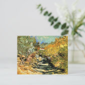 Vincent van Gogh Road in Saint-Remy, Vrouw Figuur Briefkaart (Staand voorkant)