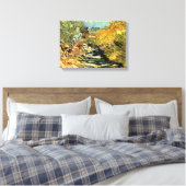 Vincent van Gogh Road in Saint-Remy, Vrouw Figuur Canvas Afdruk (Insitu (Slaapkamer))