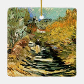 Vincent van Gogh Road in Saint-Remy, Vrouw Figuur Keramisch Ornament (Achterkant)