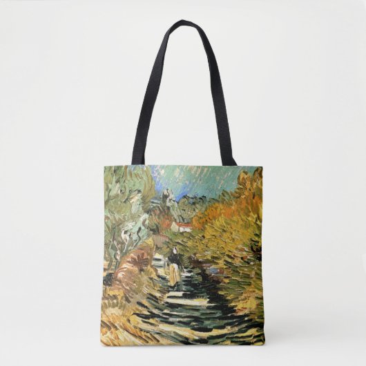 Vincent van Gogh Road in Saint-Remy, Vrouw Figuur Tote Bag (Voorkant)