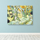 Vincent van Gogh Road Mender Canvas Afdruk (Insitu (Houten vloer))