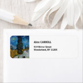 Vincent van Gogh - Road met Cypress en Star Etiket (Insitu)