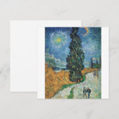 Vincent Van Gogh - Road met Cypress en Star Feestdagenkaart (Voorkant / Achterkant)