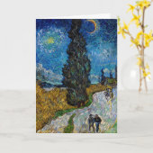 Vincent van Gogh - Road met Cypress en Star Kaart (Gele Bloem)