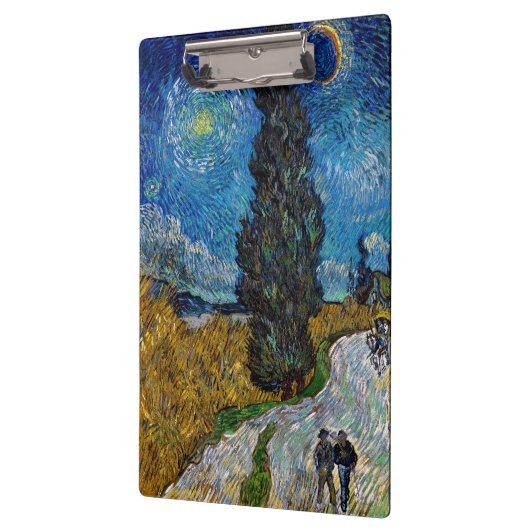 Vincent van Gogh - Road met Cypress en Star Klembord (Links)