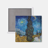 Vincent van Gogh - Road met Cypress en Star Magneet (Voorkant / Achterkant)