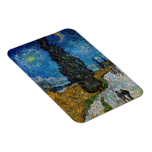 Vincent van Gogh - Road met Cypress en Star Magneet (Rechterzijde)