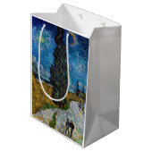Vincent van Gogh - Road met Cypress en Star Medium Cadeauzakje (Achterkant Gekanteld)