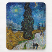 Vincent van Gogh - Road met Cypress en Star Muismat (Voorkant)