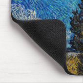 Vincent van Gogh - Road met Cypress en Star Muismat (Hoek)