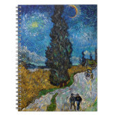 Vincent van Gogh - Road met Cypress en Star Notitieboek (Voorkant)