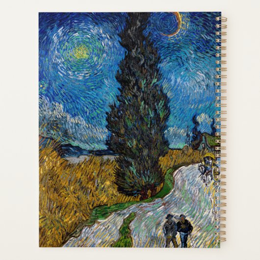 Vincent van Gogh - Road met Cypress en Star Planner (Achterkant)