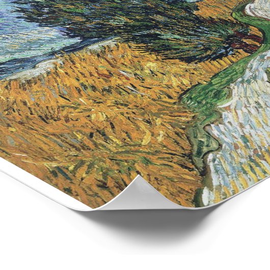 Vincent Van Gogh - Road met Cypress en Star Poster (Hoek)