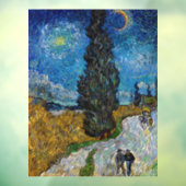 Vincent van Gogh - Road met Cypress en Star Raamsticker (Vel 3)
