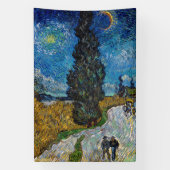 Vincent van Gogh - Road met Cypress en Star Spandoek (Verticaal)