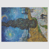 Vincent van Gogh - Road met Cypress en Star Tissuepapier (Voorkant)