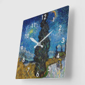 Vincent van Gogh - Road met Cypress en Star Vierkante Klok (Hoek)