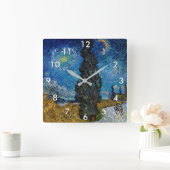 Vincent van Gogh - Road met Cypress en Star Vierkante Klok (Huis)