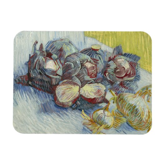 Vincent van Gogh - Rode Cabbages en uien Magneet (Horizontaal)