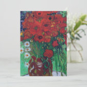 Vincent Van Gogh - Rode Klaprozen en Madeliefjes Bedankkaart (Staand voorkant)