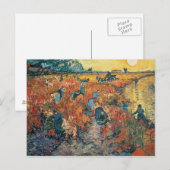 Vincent van Gogh | Rode wijngaarden in Arles, 1888 Briefkaart (Voorkant / Achterkant)