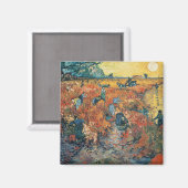 Vincent van Gogh | Rode wijngaarden in Arles, 1888 Magneet (Voorkant / Achterkant)