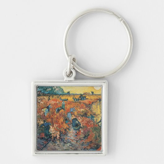 Vincent van Gogh | Rode wijngaarden in Arles, 1888 Sleutelhanger (Voorkant)