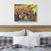 Vincent van Gogh - Roodwijngaard bij Arles Paintin Canvas Afdruk (Insitu (Slaapkamer))