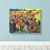 Vincent van Gogh - Roodwijngaard bij Arles Paintin Canvas Afdruk (Insitu (Houten vloer))