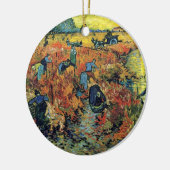 Vincent van Gogh - Roodwijngaard bij Arles Paintin Keramisch Ornament (Links)