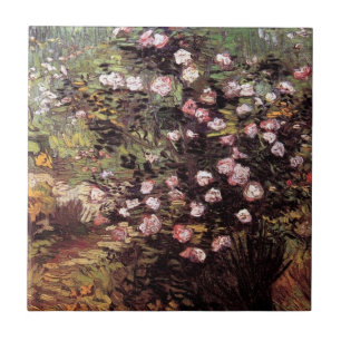 Vincent van Gogh - Rosebush in Blossom Fine Art Tegeltje