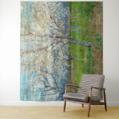 Vincent van Gogh - Roze Boomgaard Wandkleed (In situ)