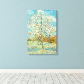 Vincent van Gogh - Roze Perenboom in Bloei Canvas Afdruk (Insitu (Houten vloer))