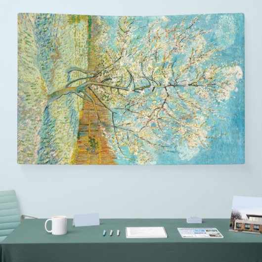 Vincent van Gogh - Roze perzikboom in bloei Spandoek (Beurs)