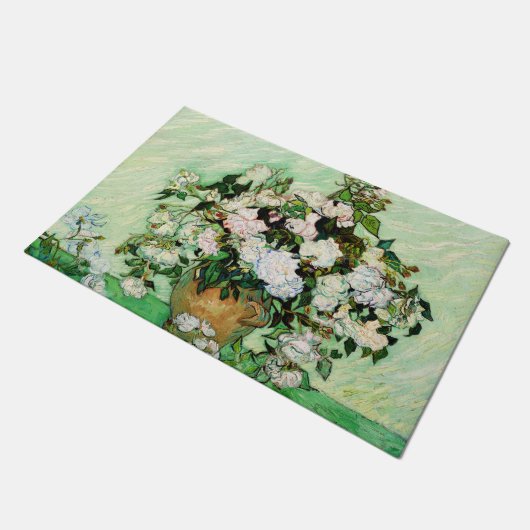Vincent Van Gogh Rozen (1890) Deurmat (Schuin)