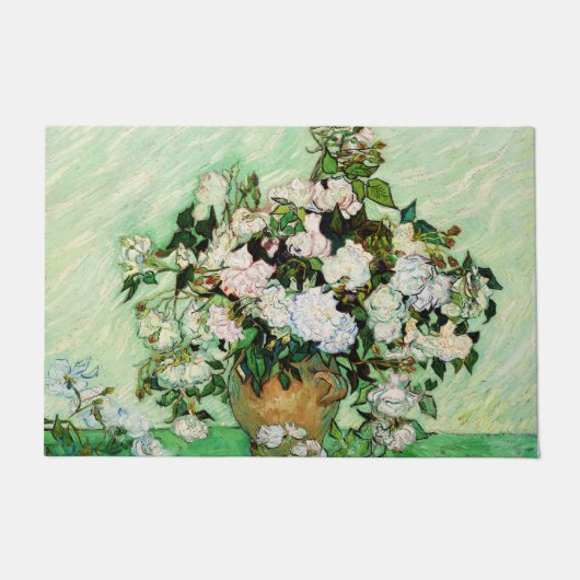 Vincent Van Gogh Rozen (1890) Deurmat (Voorkant)