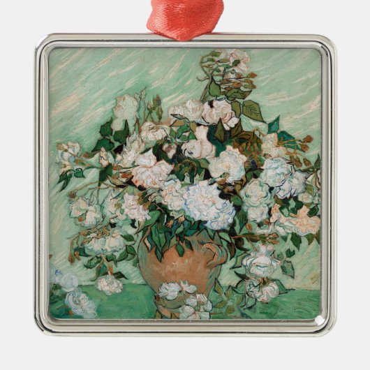 Vincent van Gogh | Rozen 1890 Metalen Ornament (Voorkant)