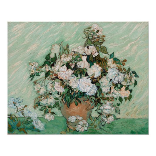 Vincent van Gogh | Rozen 1890 Perfect Poster (Voorkant)