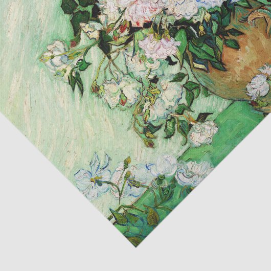 Vincent Van Gogh Rozen (1890) Tissuepapier (Detail)