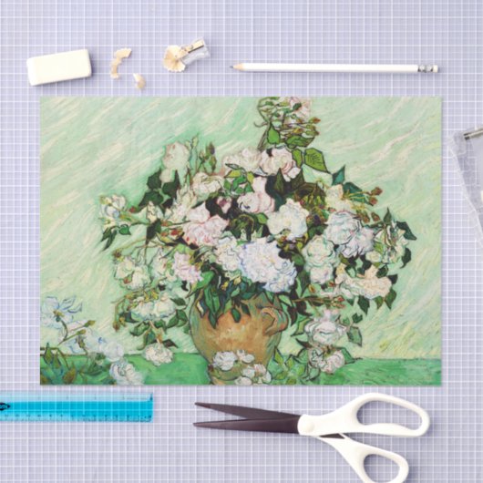 Vincent Van Gogh Rozen (1890) Tissuepapier (Craft)