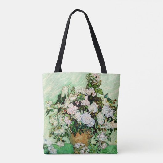 Vincent Van Gogh Rozen (1890) Tote Bag (Achterkant)
