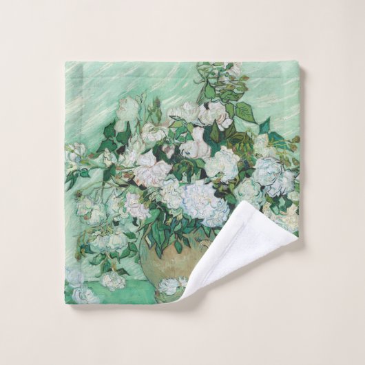 Vincent van Gogh - Rozen Bad Handdoek (Wasdoekje)