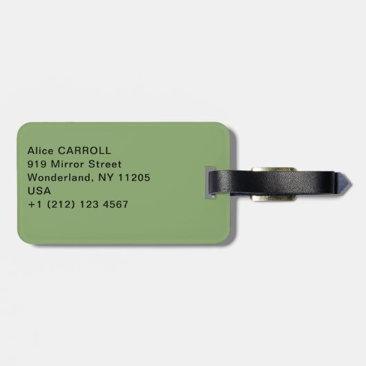 Vincent van Gogh - Rozen Bagagelabel (Achterkant horizontaal)