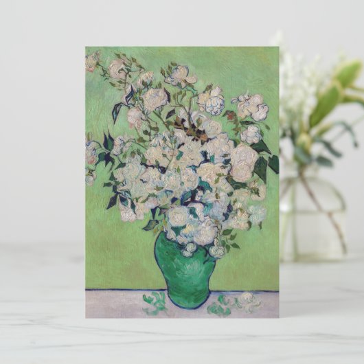 Vincent van Gogh - Rozen Bedankkaart (Staand voorkant)