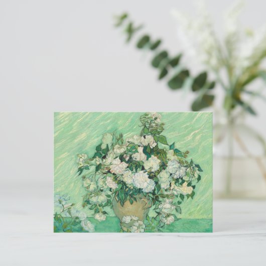 Vincent van Gogh Rozen Briefkaart (Staand voorkant)