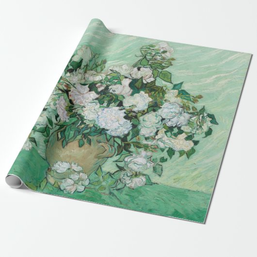 Vincent van Gogh - Rozen Cadeaupapier (Uitgerold)