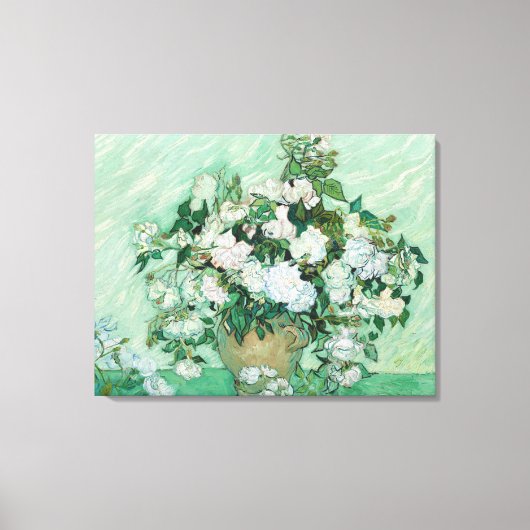 Vincent van Gogh - Rozen Canvas Afdruk (Voorkant)