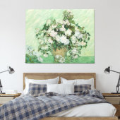 Vincent van Gogh - Rozen  Canvas Afdruk (Insitu (Slaapkamer))